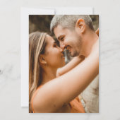 書モダンエレガント写の写真結婚の 招待状 (裏面)