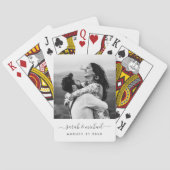 書モダンエレガント写の結婚ゲスト トランプ (裏面)