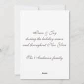 書モダンエレガント喜び植物学 シーズンカード (裏面)