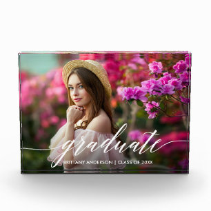 書モダンエレガント字の卒業式 フォトブロック