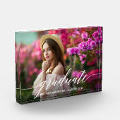 書モダンエレガント字の卒業式 フォトブロック (左)