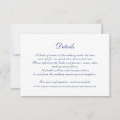 書モダンエレガント字の結婚詳細 招待状 (正面)