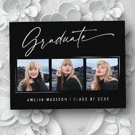 書モダンエレガント字インクスクリプトGrad 3写真 ポストカード