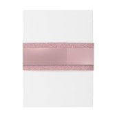 書モダンエレガント字スクリプト文字Rosegold 招待状ベリーバンド (裏面例)