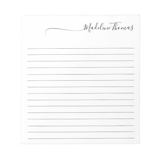 書モダンエレガント書名 ノートパッド (正面)