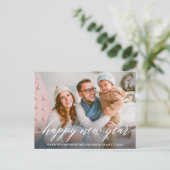 書モダンエレガント書Happy New Year Photo ポストカード (スタンド正面)