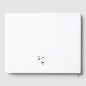 書モダンエレガント結婚書の客書 ゲストブック (裏面)