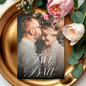 書モダンエレガント道の縦写真結婚の セーブザデート