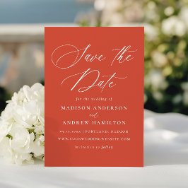 書モダンエレガント道ヴェロナの日の結婚入り セーブザデート