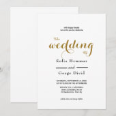 書モダンエレガント道文字 招待状 (正面/裏面)