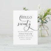 書モダンエレガント70番誕生日 招待状 (スタンド正面)