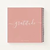 書モダンミニマル書ガーリー感謝ジャーナル ノートブック (裏面)