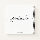書モダンミニマル書シック感謝ジャーナル ノートブック (裏面)