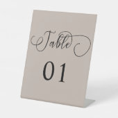 書モダンミニマル表番号 台座サイン (正面)