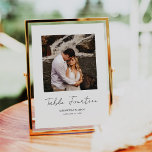 書モダンミニマル跡の写真結婚の テーブルナンバー<br><div class="desc">そしてモダンエレガントミニマルデザイン印刷Scriptモダンモダン Photo's Table Numberあなたのテキストとテーブル番号カードをカートに1つずつ追加することができます。このクリックテンプレートを修正するにはカスタマイズ、「IT」ボタンをクリックし、デザインツールを使用して下さい。このデザインに一致する他の製品については、グラフィックアートデザインストアをご覧ください。</div>