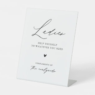 書モダンミニマル道の女子結婚トイレ 台座サイン