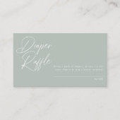 書モダンミニマル道 |おむつラッフル エンクロージャーカード (正面)