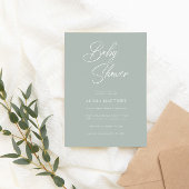 書モダンミニマル道 |赤ちゃんシャワー 招待状