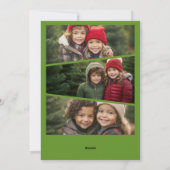 書モダンメリー跡4写真インスタント シーズンカード (裏面)