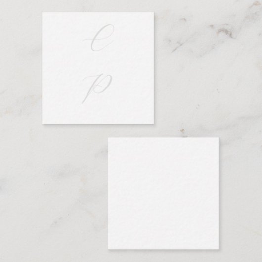 書モダンモノグラムの書の素シンプル地名 ノートカード (正面/裏面)