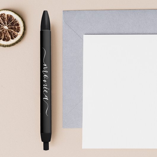 書モダン名 黒ボールペン