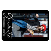 書モダン墨筆の卒業発表 マグネット (横)