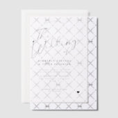 書モダン字オーバーレイ結婚ズ ベラム紙招待状 (オフセット (招待状))