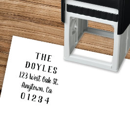 書モダン字スクリプト |差出人住所 セルフインキングスタンプ