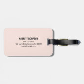 書モダン字名のシンプル ラゲッジタグ (裏面横)