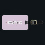 書モダン字名のシンプル ラゲッジタグ<br><div class="desc">フォントと書モダン字の組み合わせ。</div>