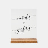 書モダン式結婚式 アクリルサイン (正面)