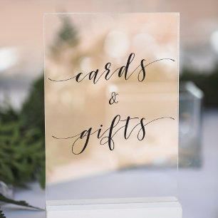 書モダン式結婚式 アクリルサイン