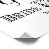 書モダン書の結婚サイン・スパーカープリント ポスター (角)