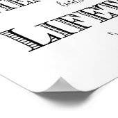 書モダン書の結婚二日酔いプリント ポスター (角)