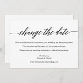 書モダン書は日付のカー結婚ドを セーブザデート (正面/裏面)