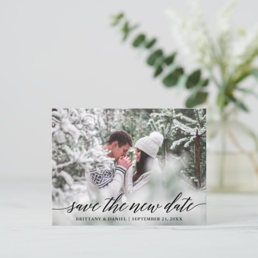 書モダン書救の新しい日付 ポストカード (スタンド正面)