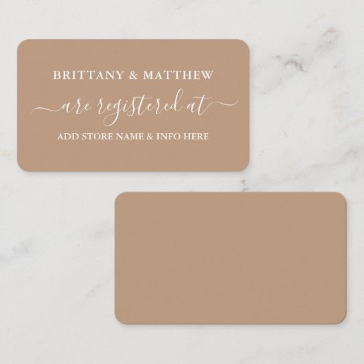 書モダン書結婚の標記 エンクロージャーカード (正面/裏面)