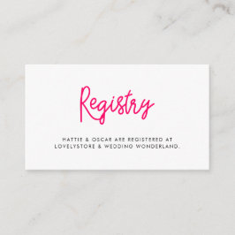 書モダン書結婚の登記簿 エンクロージャーカード