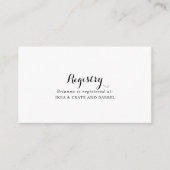 書モダン書結婚品原簿 エンクロージャーカード (正面)