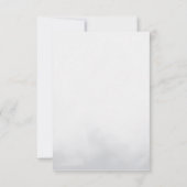 書モダン洗礼感謝していよ 招待状 (裏面)