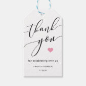 書モダン素朴字の台本あり ギフトタグ (正面)