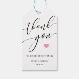 書モダン素朴字の台本あり ギフトタグ