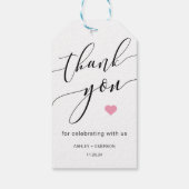 書モダン素朴字の台本あり ギフトタグ (裏面)