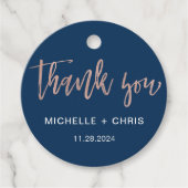 書モダン素朴字結婚式の引き出物ラベル フェイバータグ (正面)