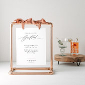 書モダン結婚書の付いたゲストブック ポスター