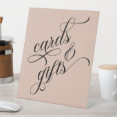 書モダン記及び贈り物結婚の標識 台座サイン (インサイチュ)