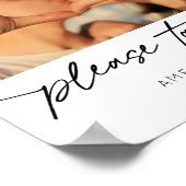 書モダン跡の写真を優先 ポスター (角)