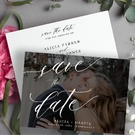 書モダン跡の写結婚真 セーブザデート