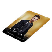 書モダン跡の卒業写真の発表 マグネット (左側)