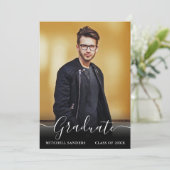 書モダン跡の卒業写真の発表 案内状 (スタンド正面)